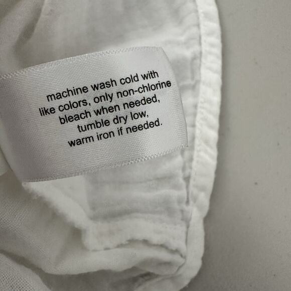 Lane Bryant Top Womens 18 White Gauzy Embroidered Tasseled Cottagecore Boho - Picture 13 of 14